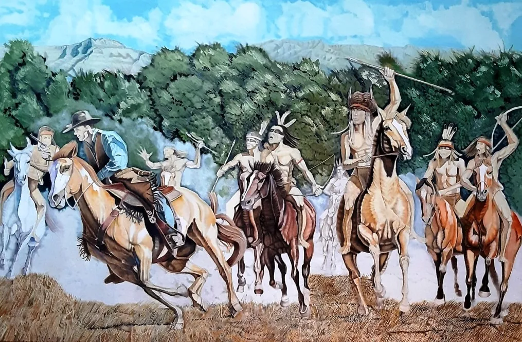 Oil painting by Greg Paton entitled In the Balance.